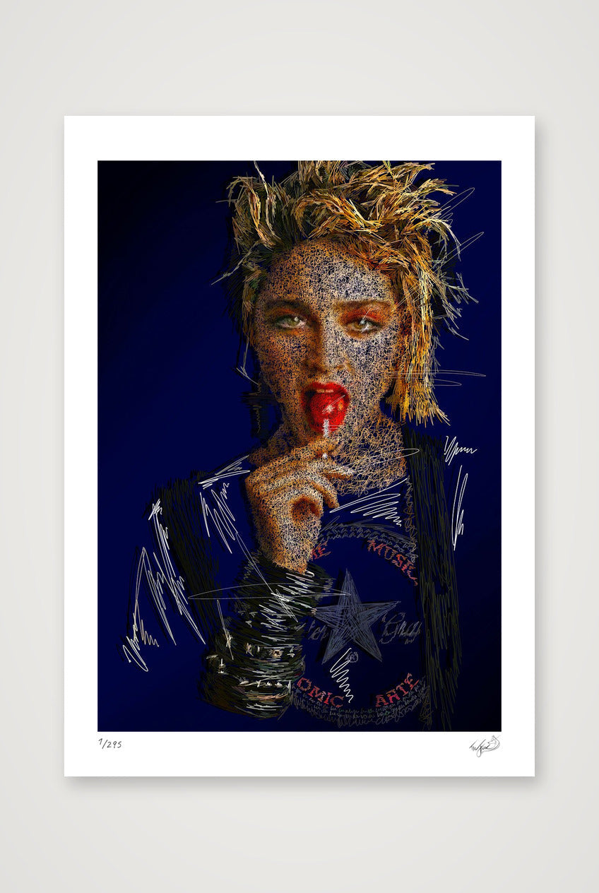 Madonna - Blue — 42×59cm, 17×23" Print only