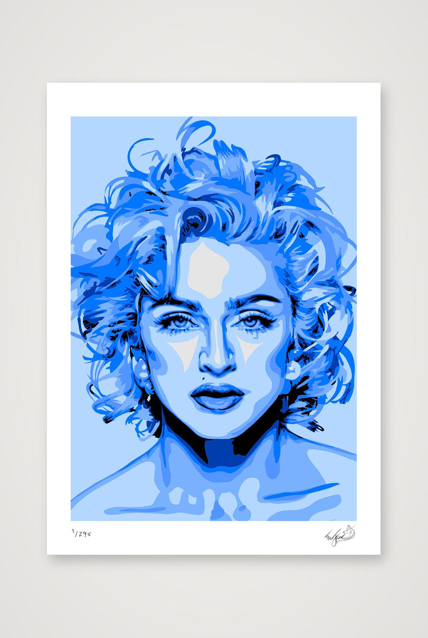 Madonna - blue — A3 (30×42cm, 12×17") Print only