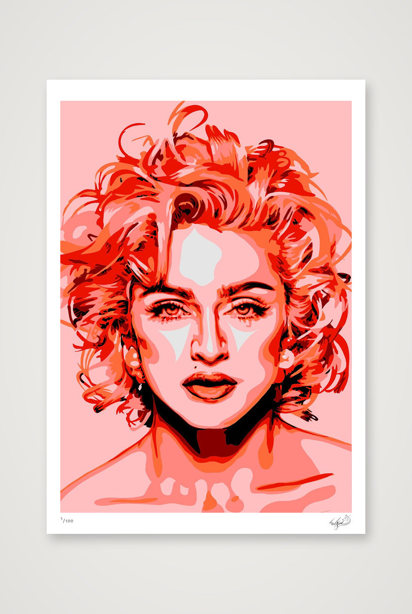 Madonna - red — 59×84cm, 23×33" Print only