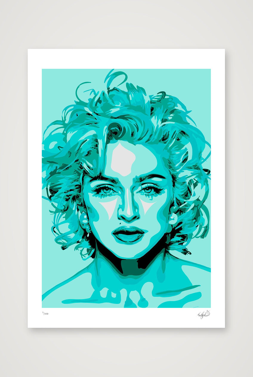 Madonna - mint — A3 (30×42cm, 12×17") Print only