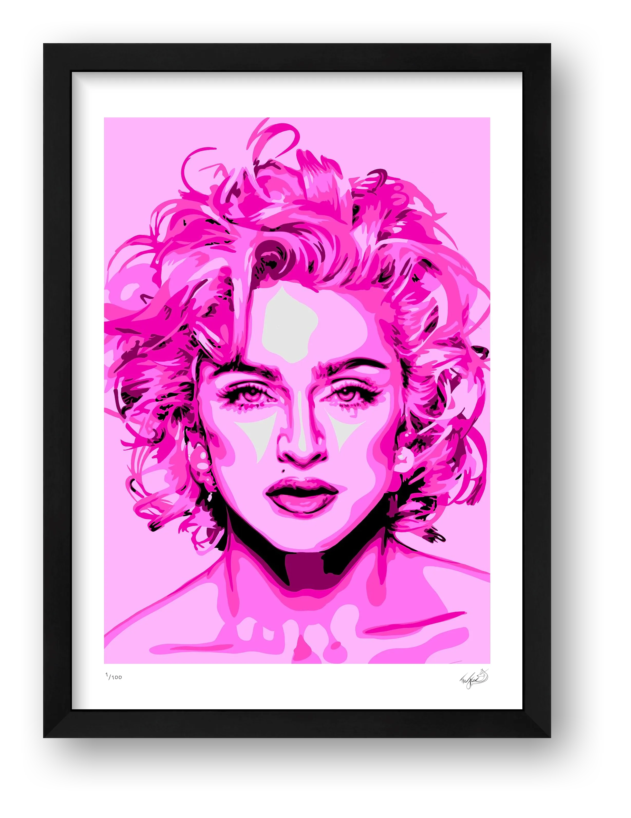 Madonna - pink — framed