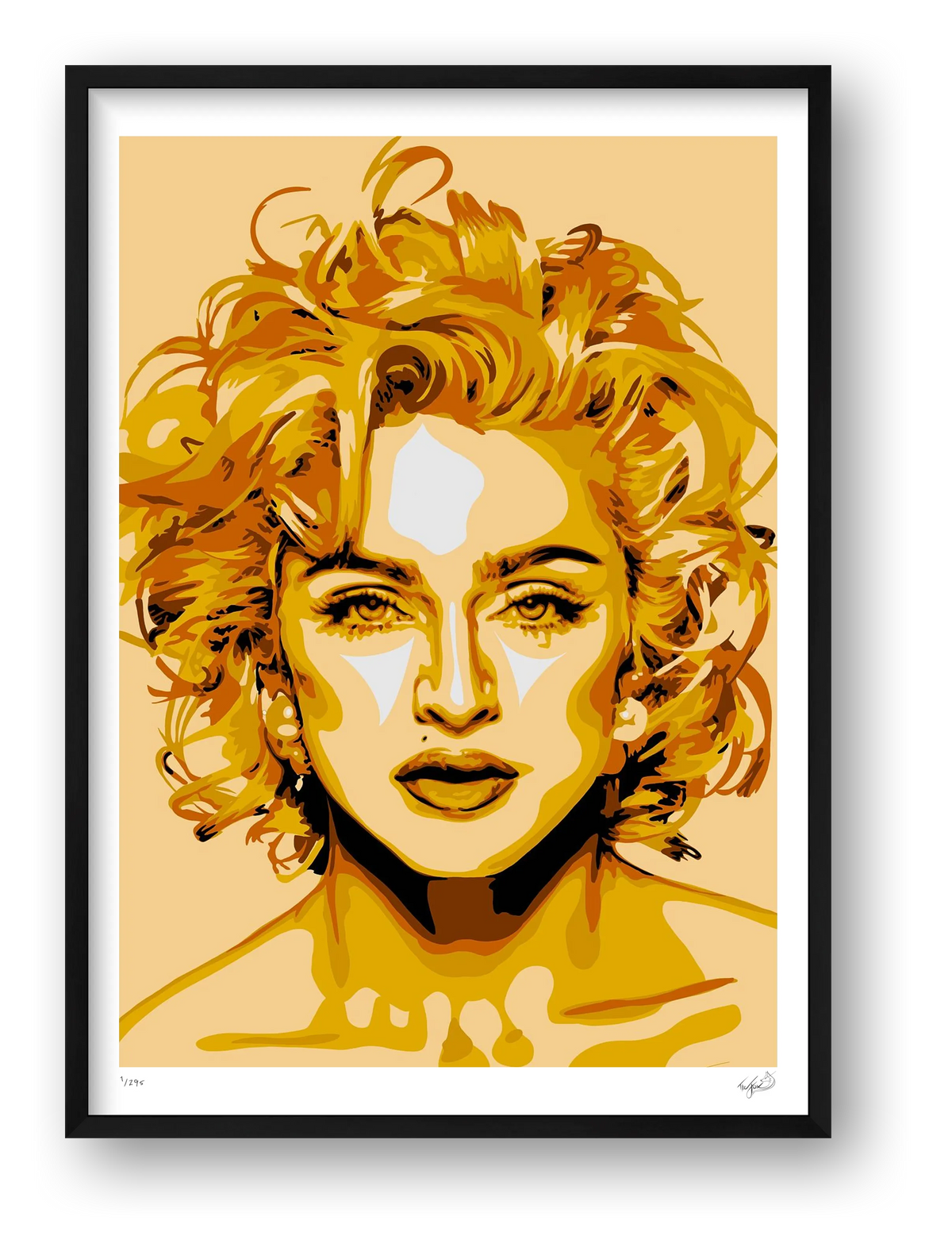 Madonna - gold — framed