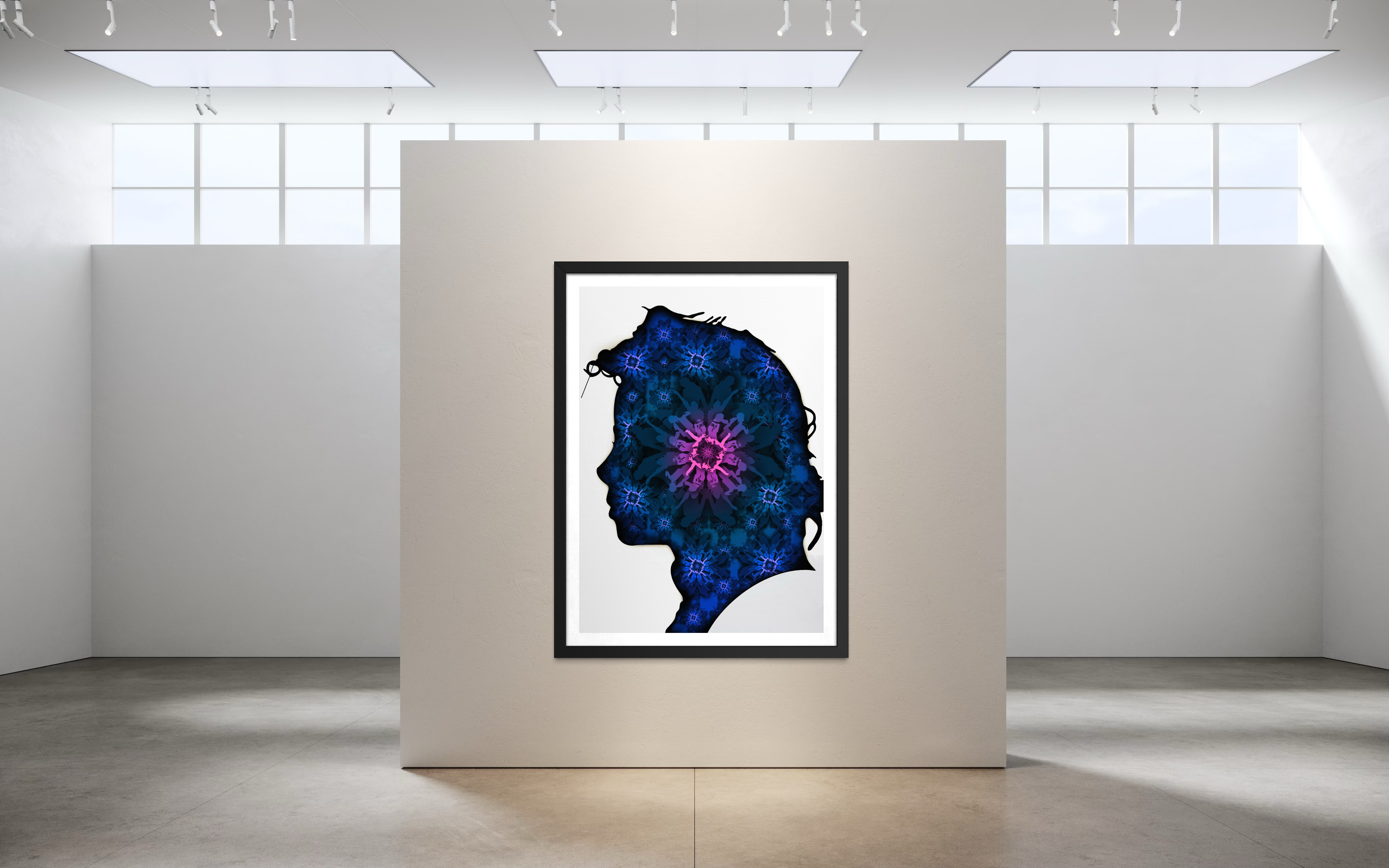 Michael Jackson Silhouette - Pinky Blue