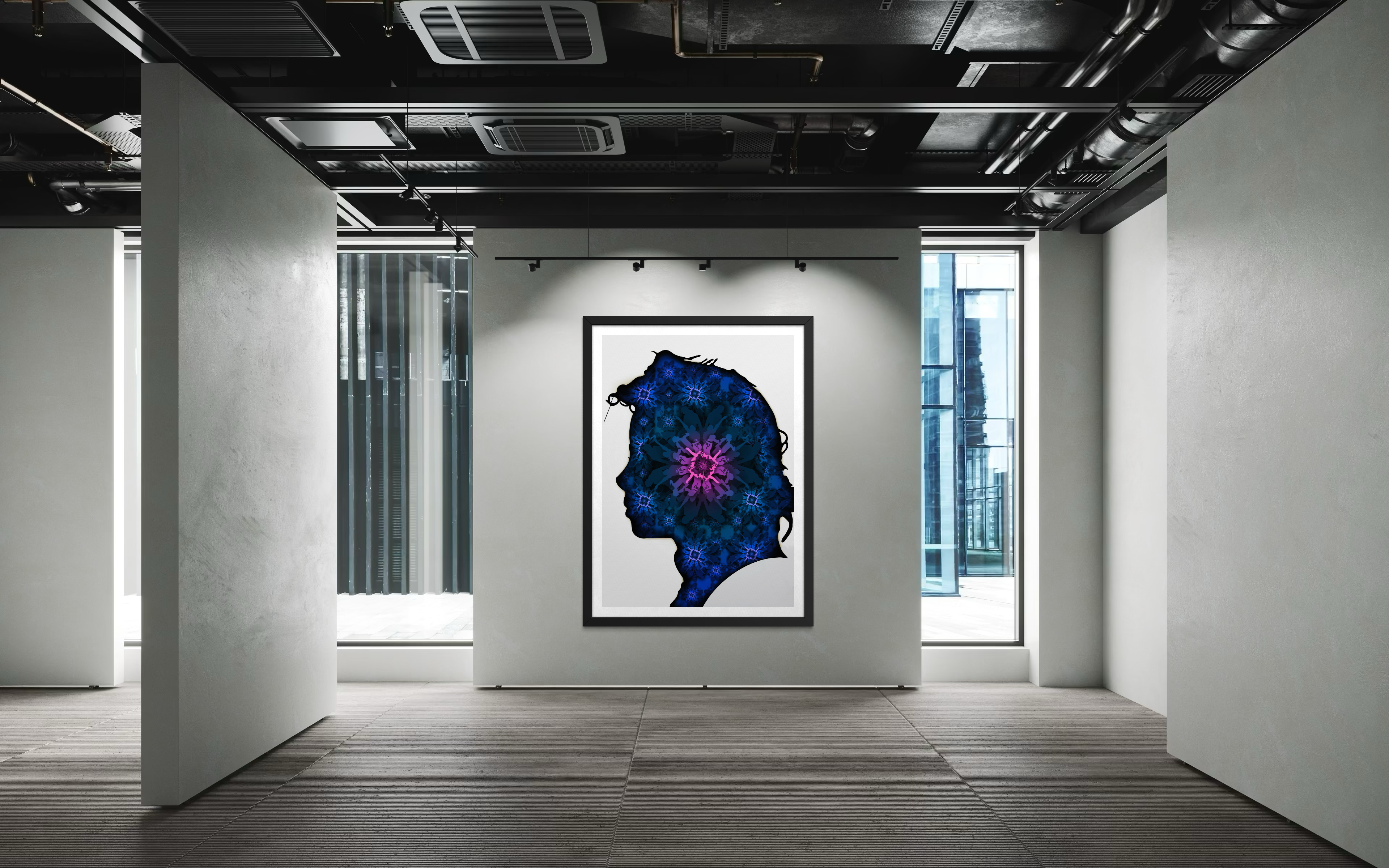 Michael Jackson Silhouette - Pinky Blue