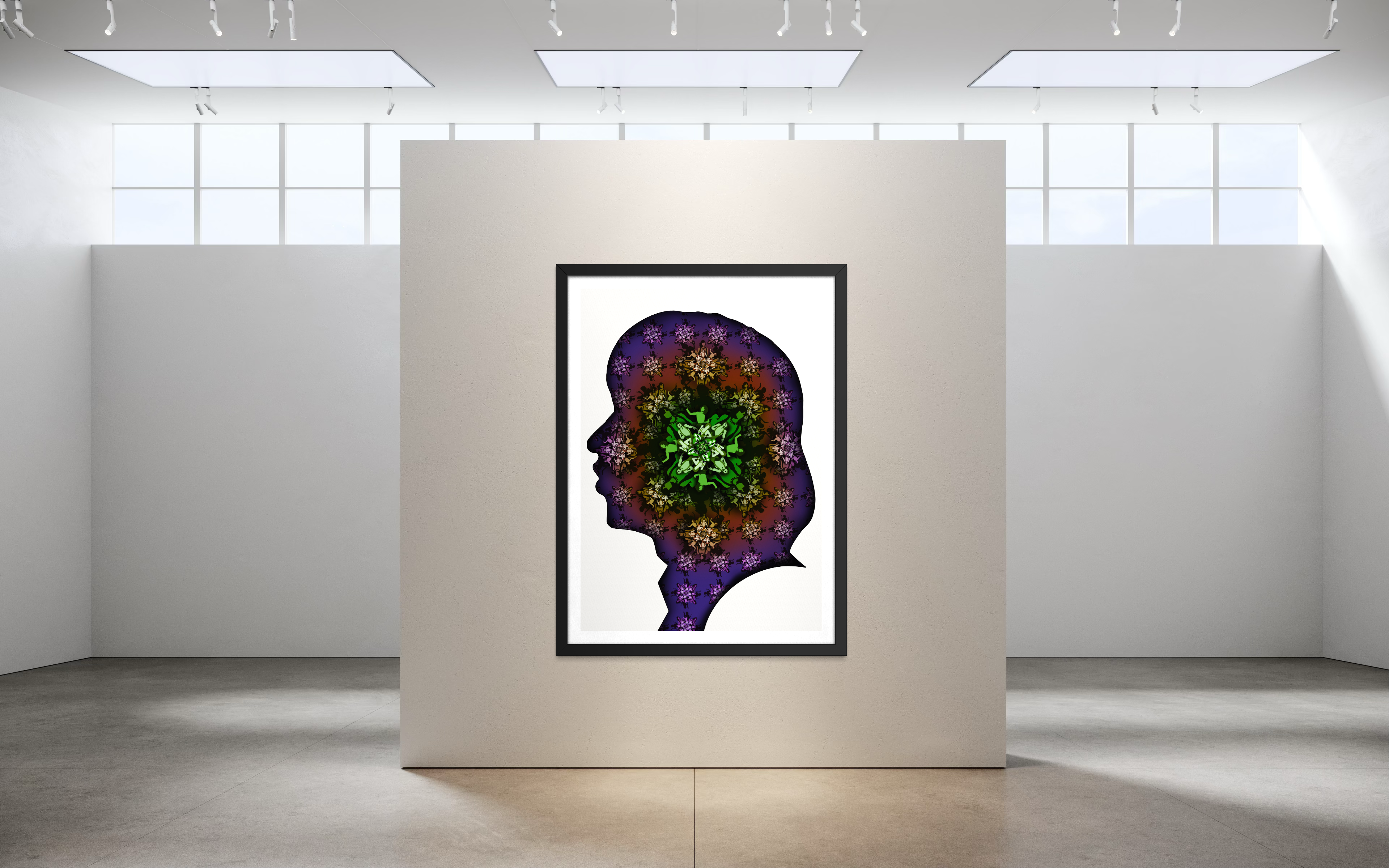 Jagger Silhouette - Green Purple