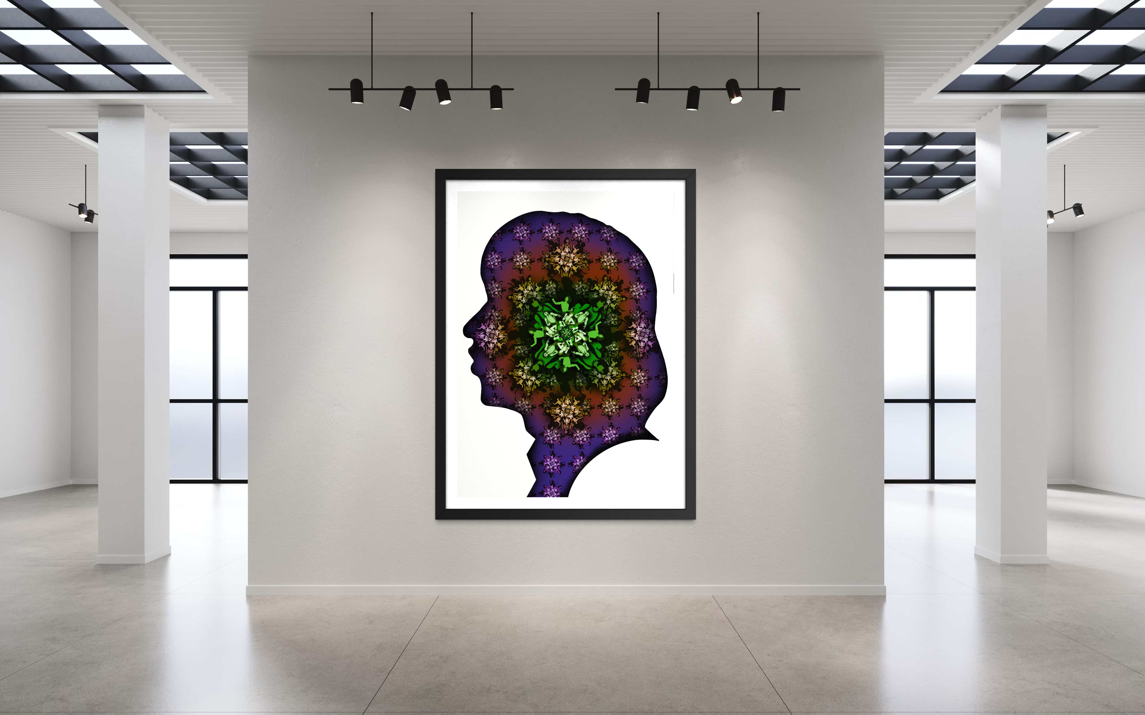 Jagger Silhouette - Green Purple