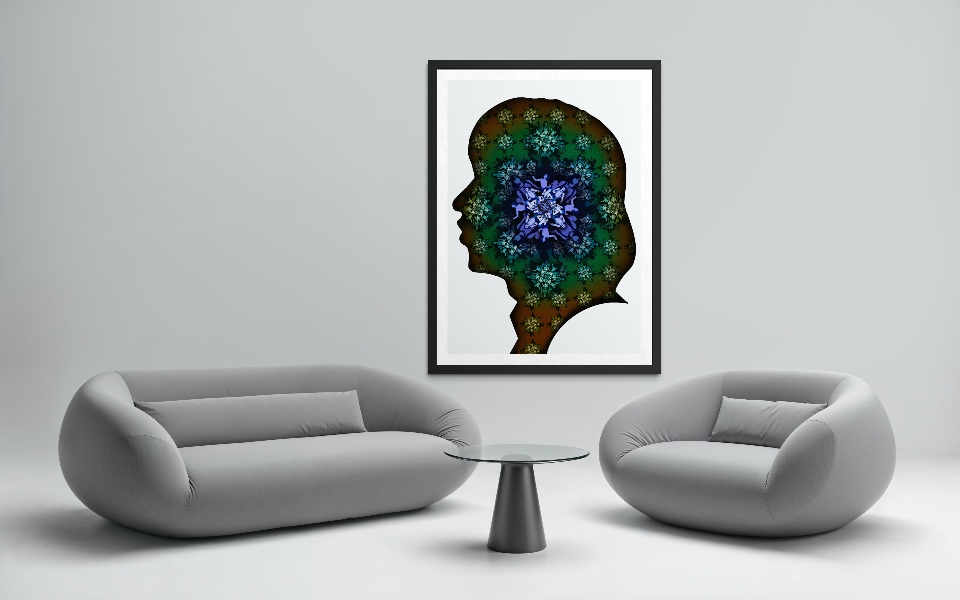 Jagger Silhouette - Blue Green