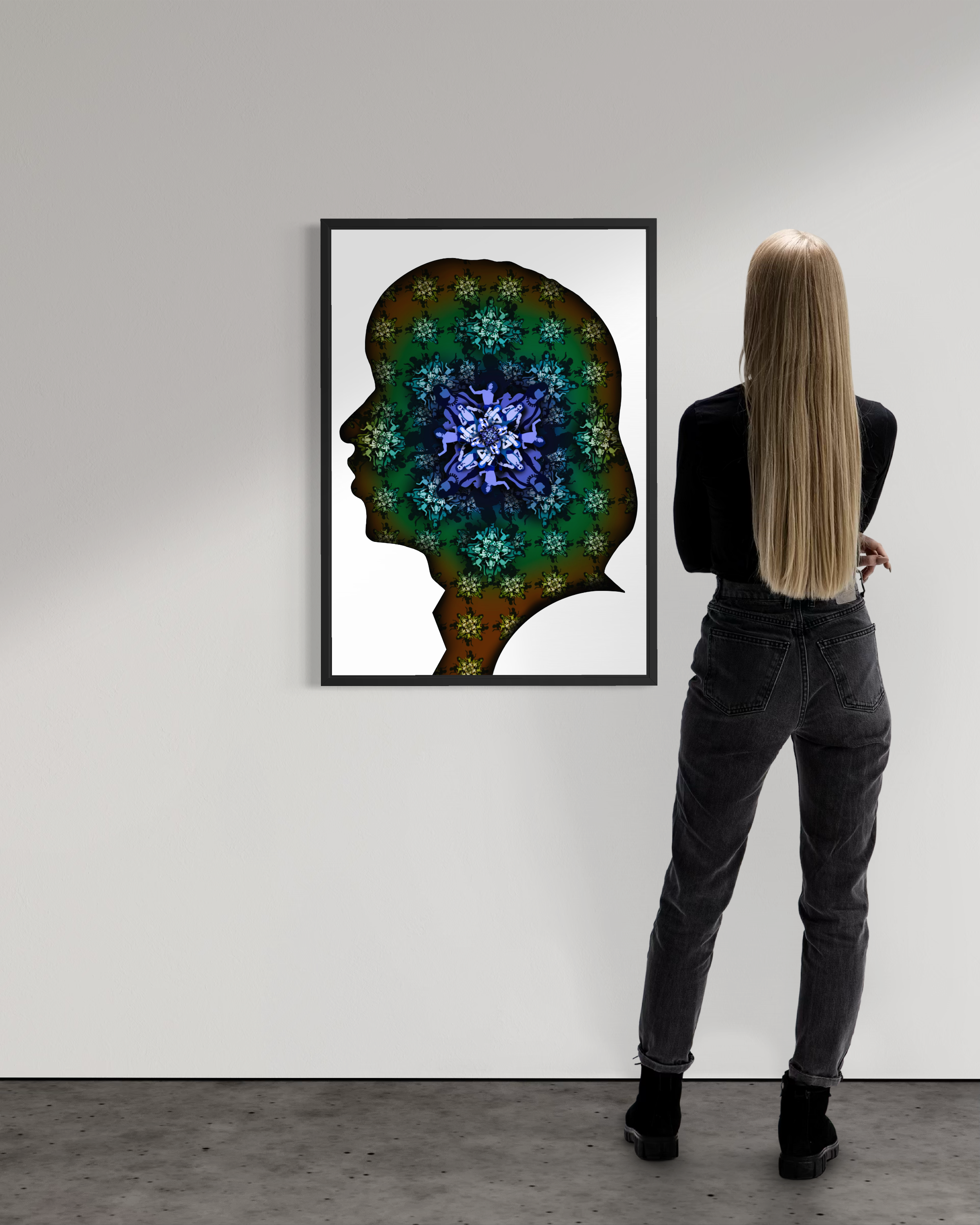 Jagger Silhouette - Blue Green