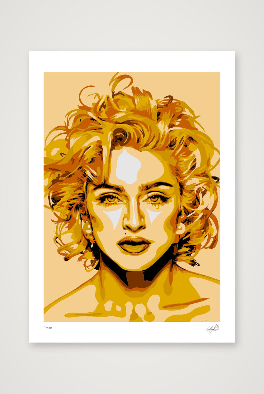 Madonna - gold — A3 (30×42cm, 12×17") Print only
