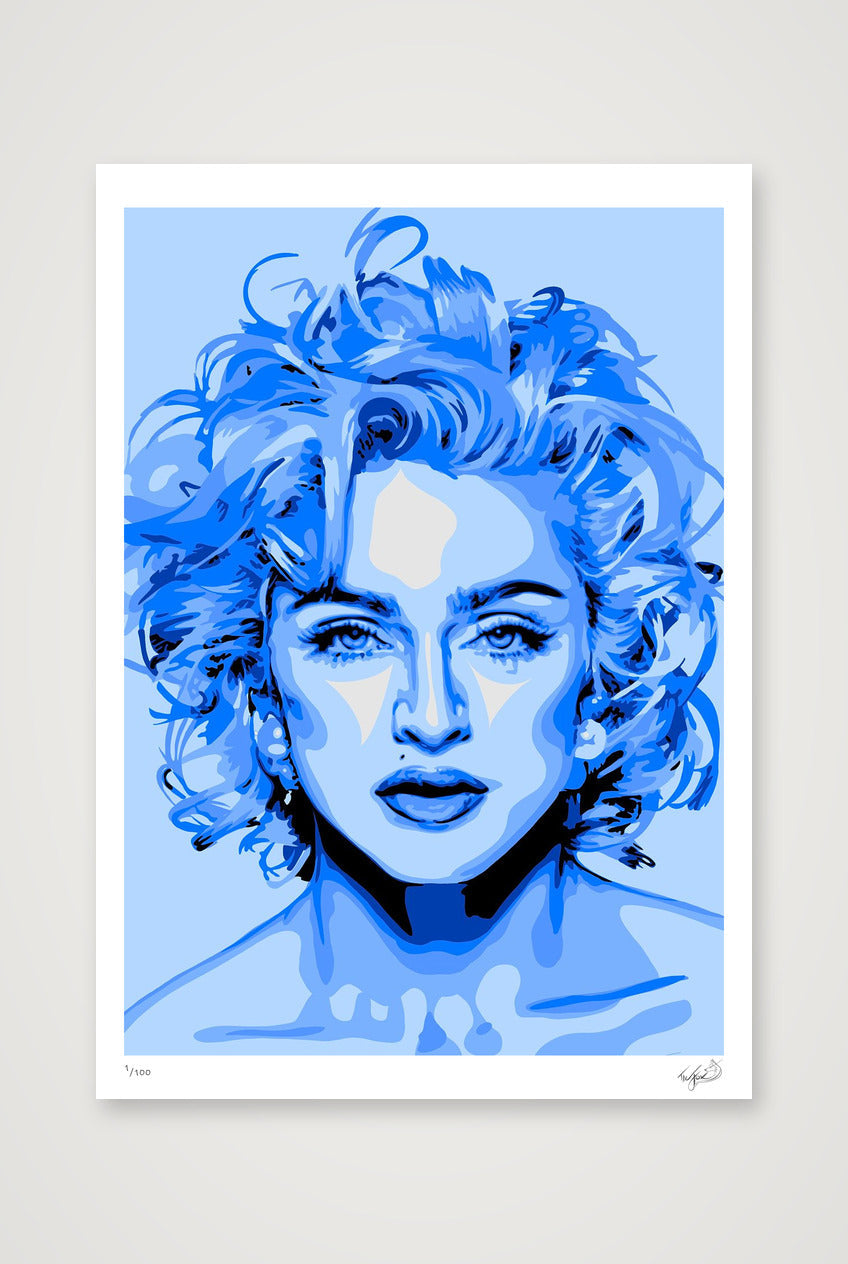 Madonna - blue — 59×84cm, 23×33" Print only