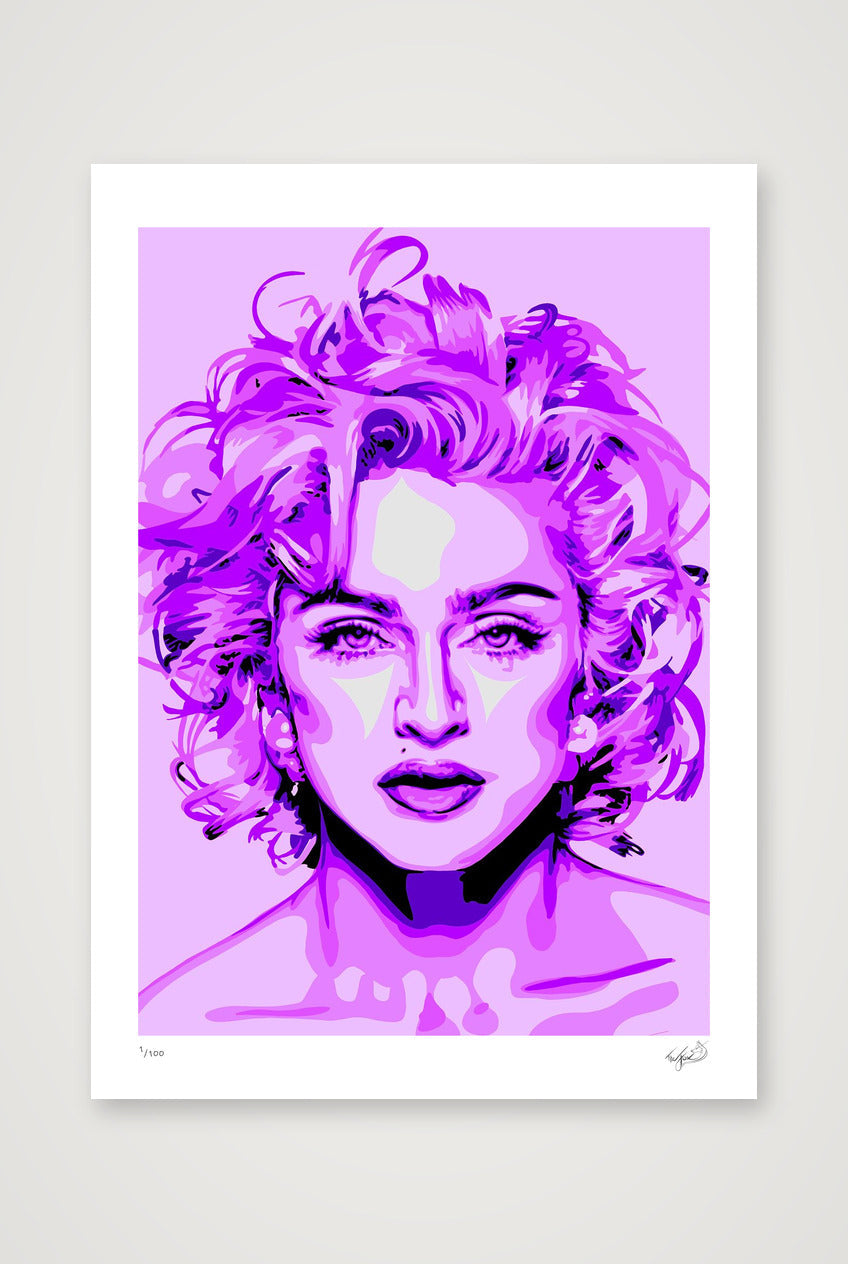 Madonna - purple — 42×59cm, 17×23" Print only