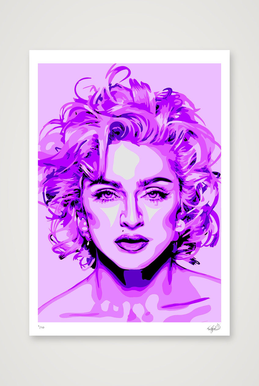 Madonna - purple — 59×84cm, 23×33" Print only