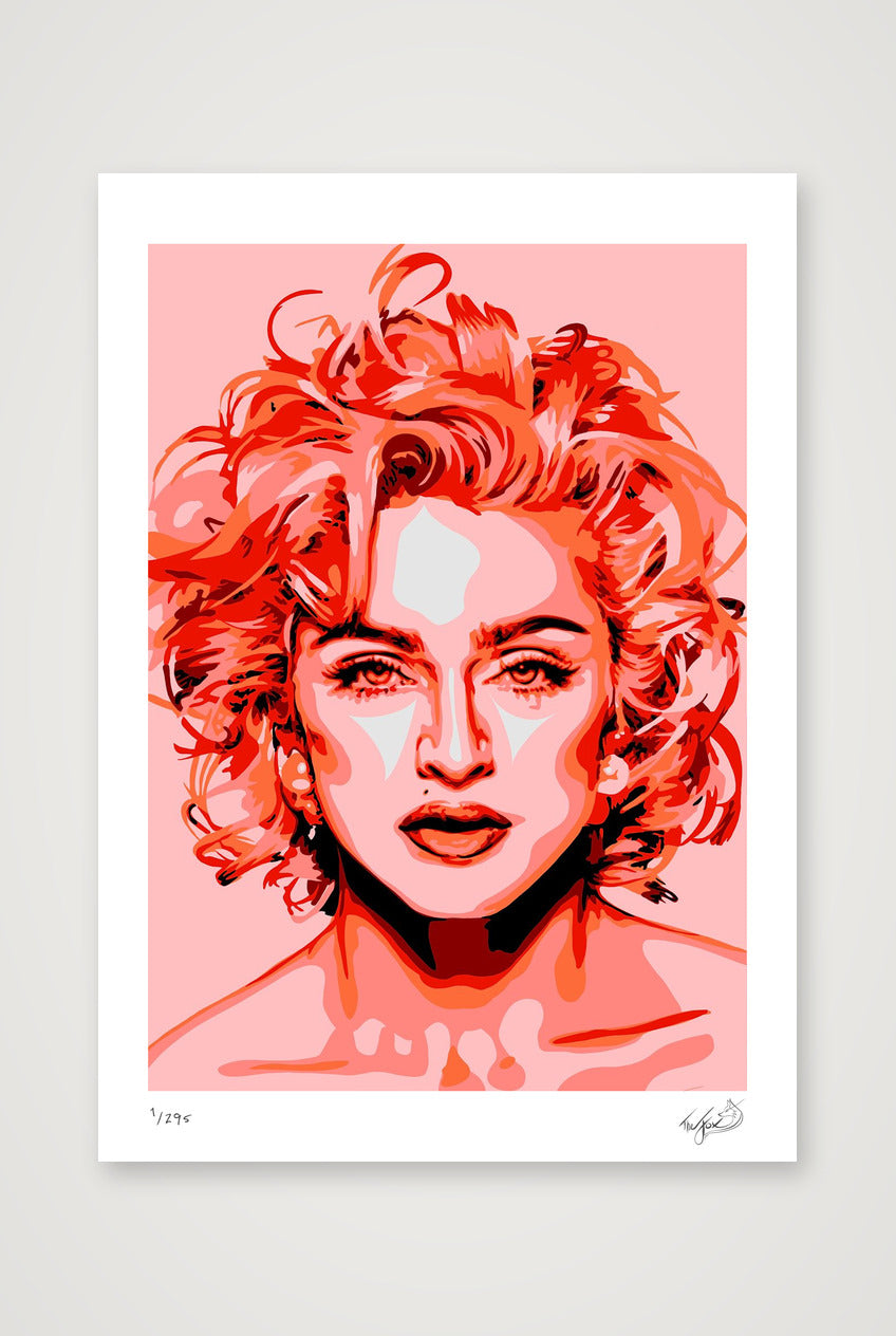 Madonna - red — A3 (30×42cm, 12×17") Print only