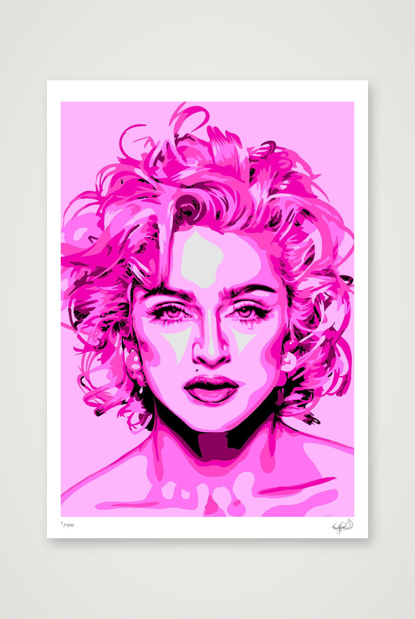 Madonna - pink — 59×84cm, 23×33" Print only