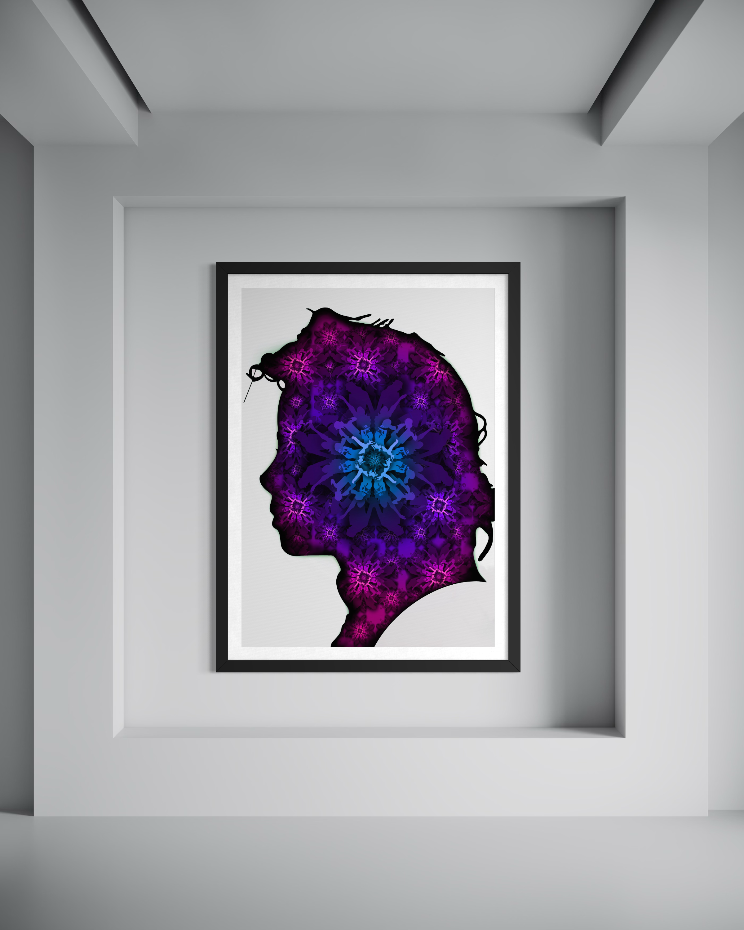 Michael Jackson Silhouette - Purple Blue