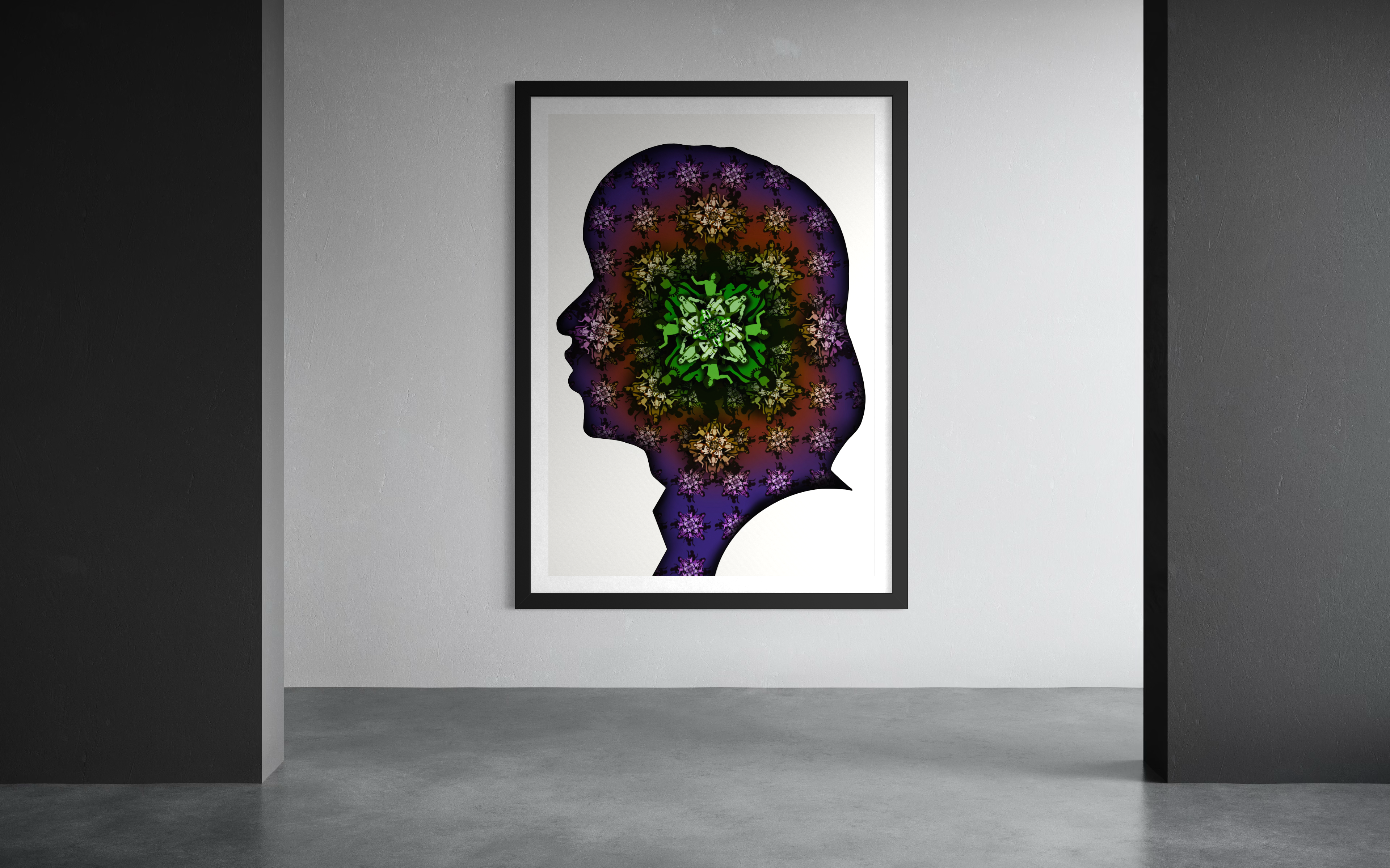 Jagger Silhouette - Green Purple