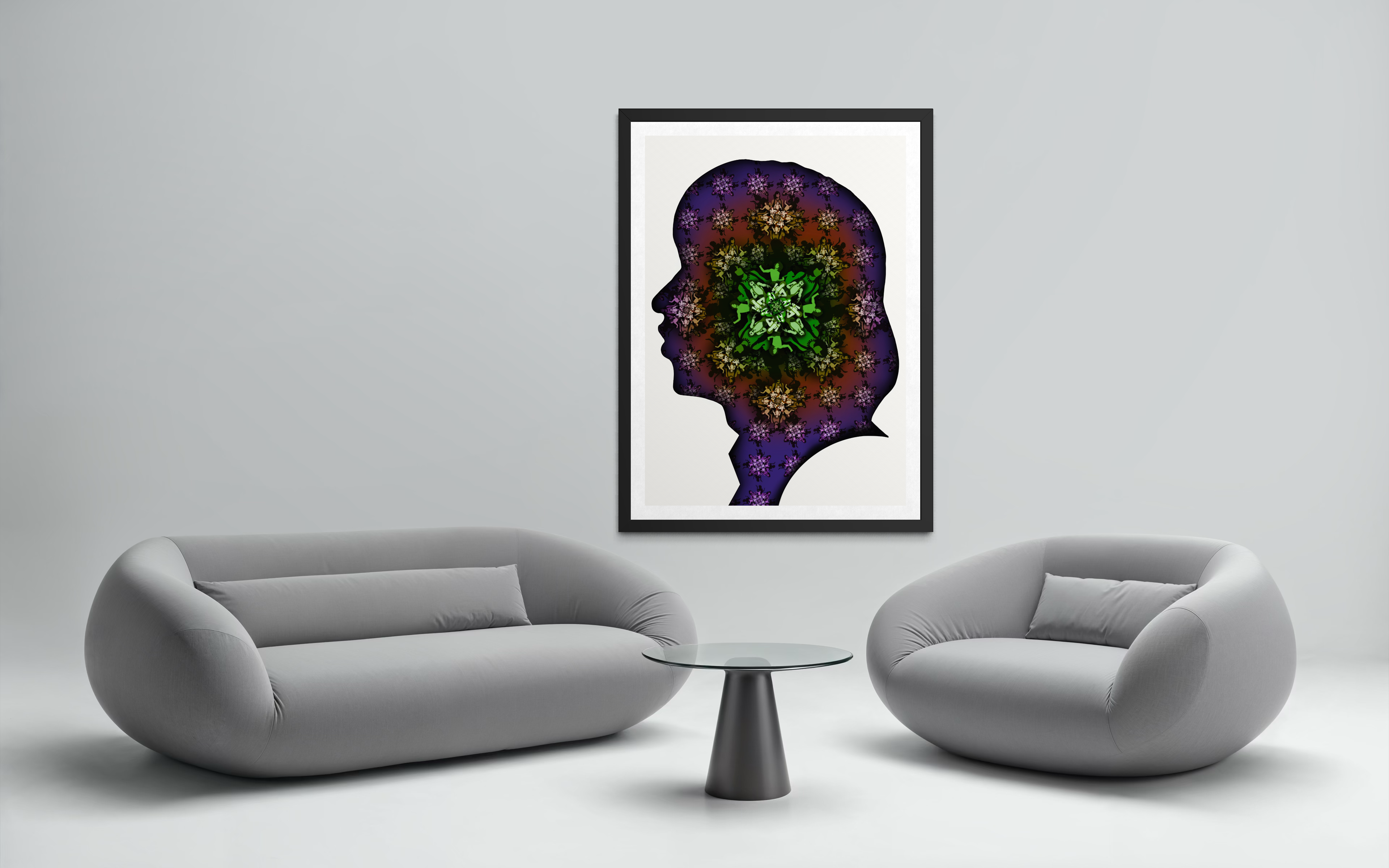 Jagger Silhouette - Green Purple
