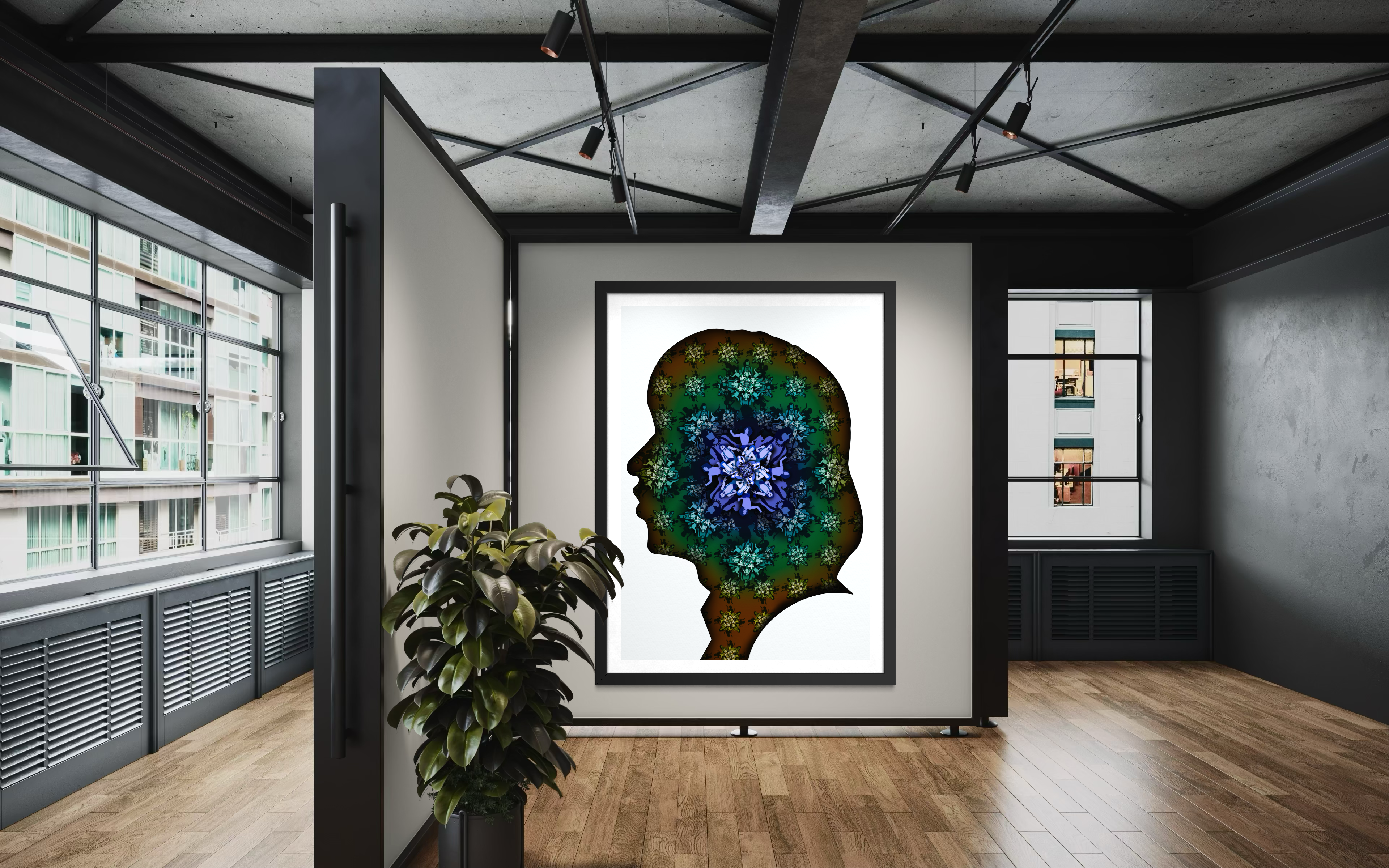 Jagger Silhouette - Blue Green