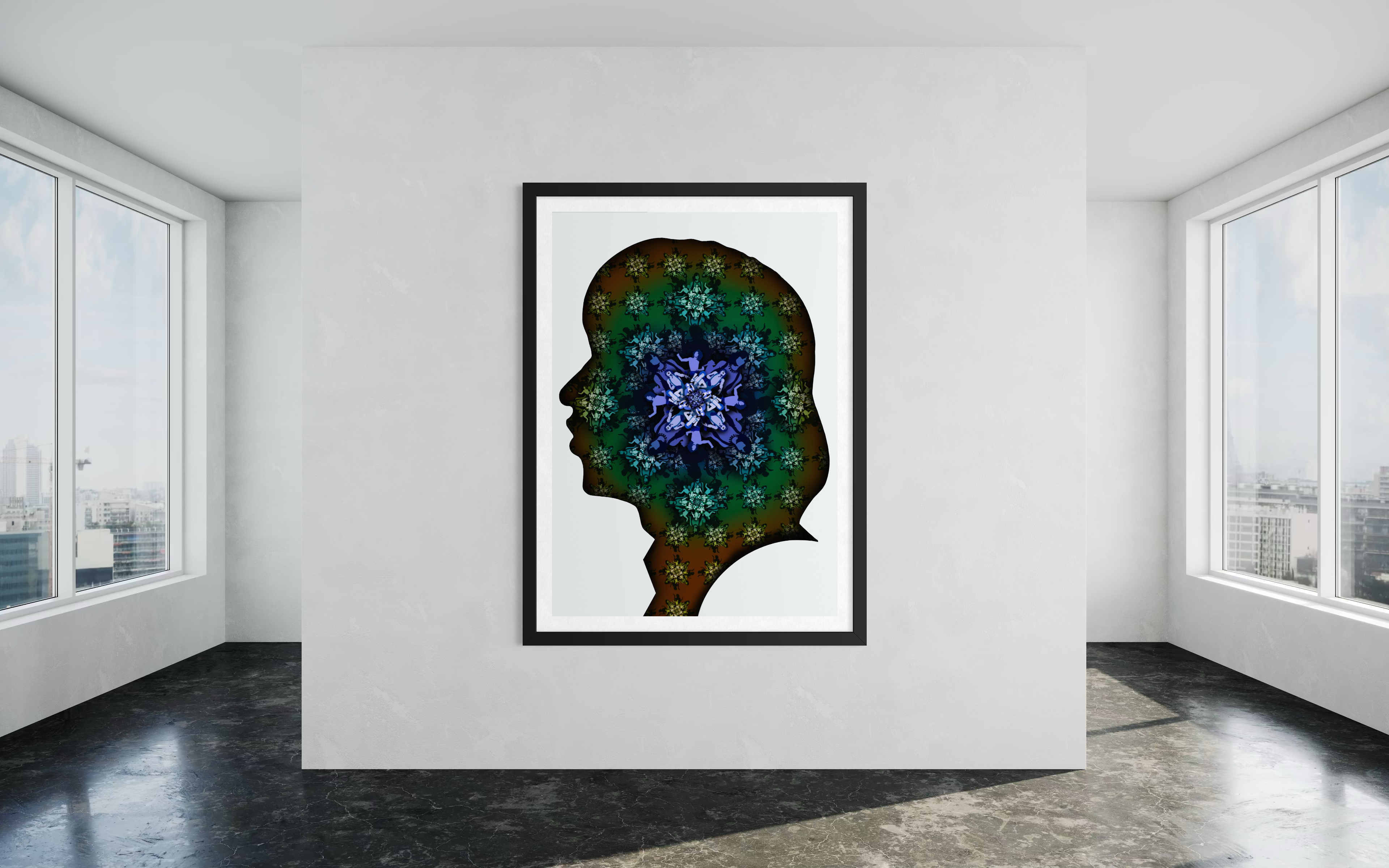 Jagger Silhouette - Blue Green