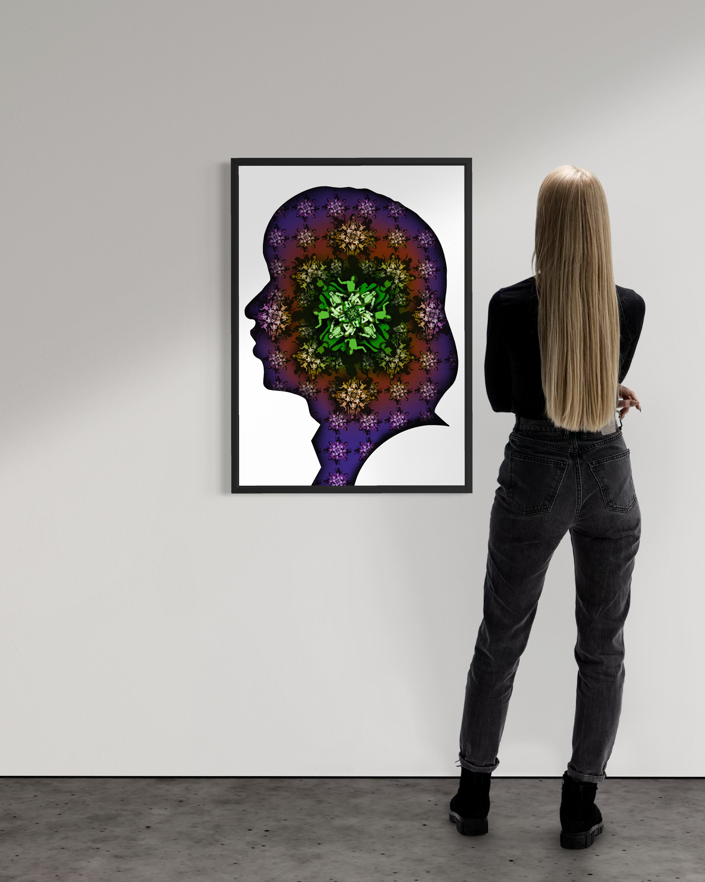 Jagger Silhouette - Green Purple