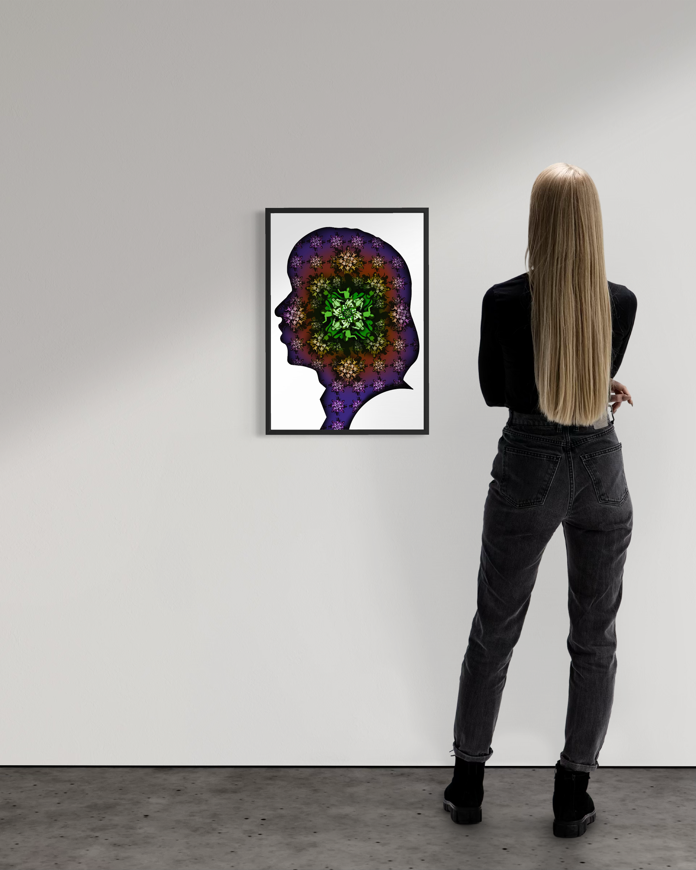 Jagger Silhouette - Green Purple