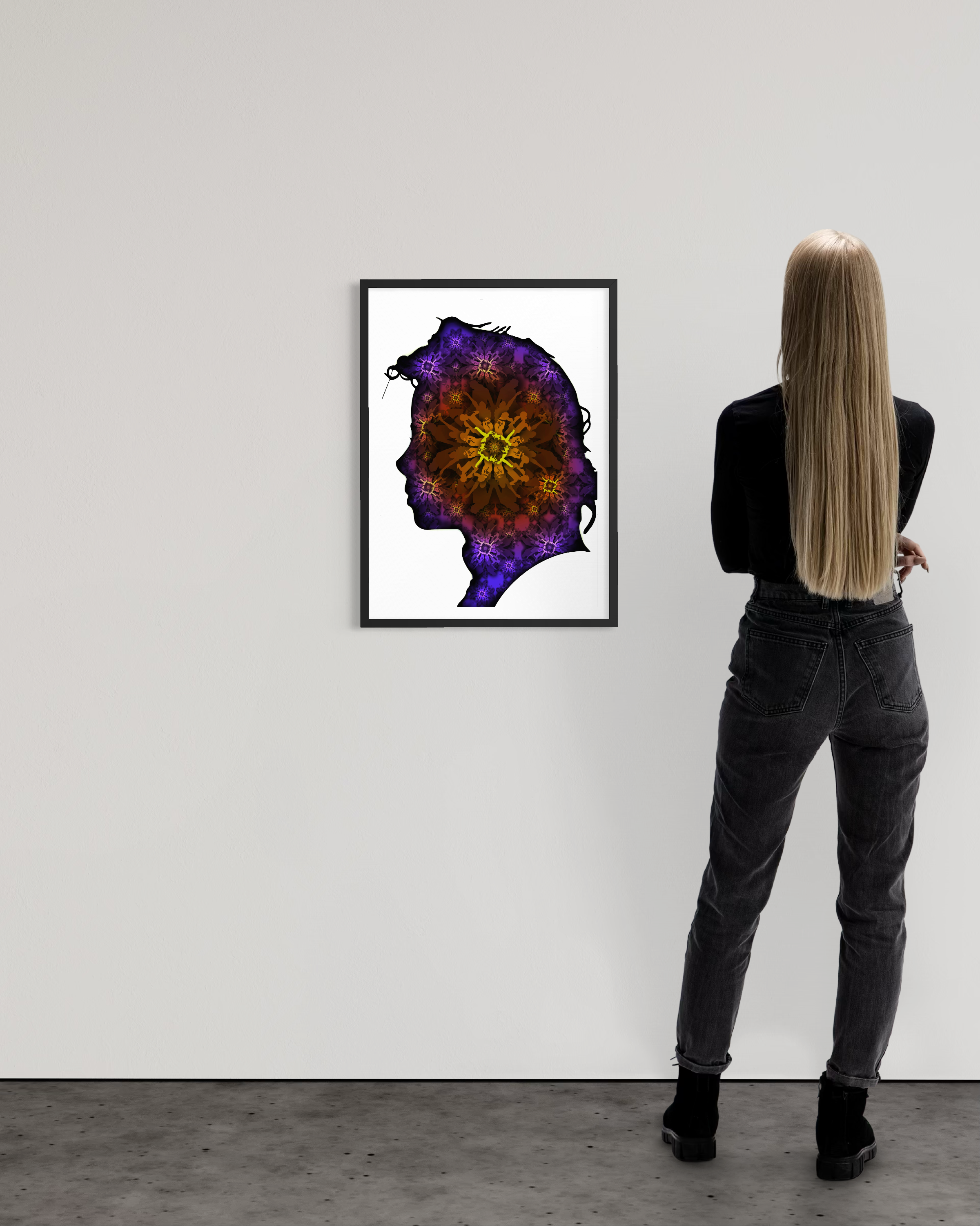 Michael Jackson Silhouette  - Purple Sunset