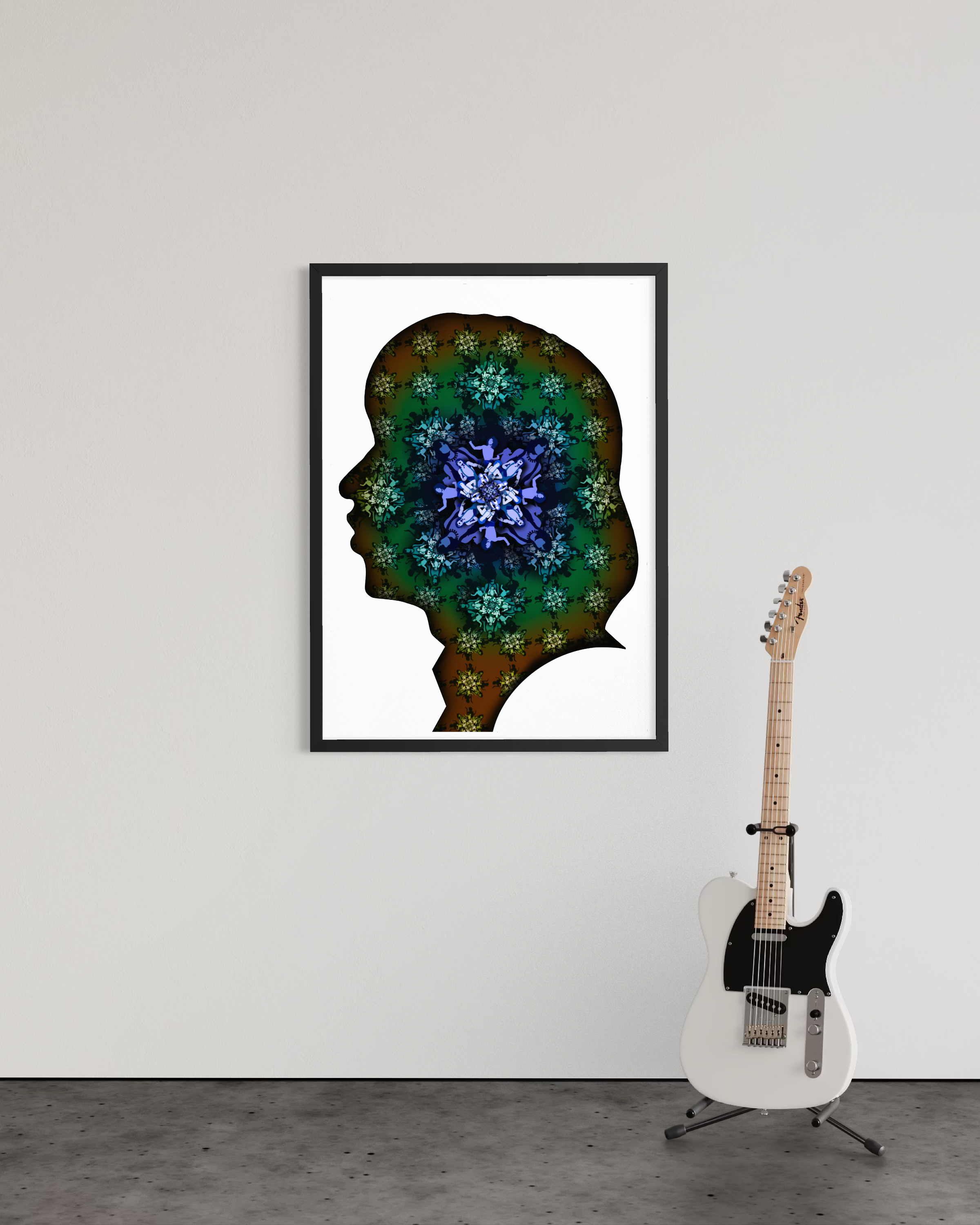 Jagger Silhouette - Blue Green