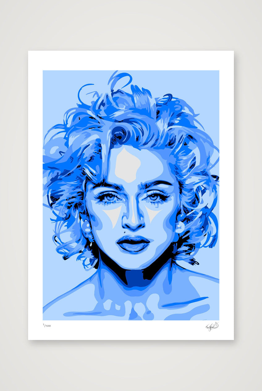 Madonna - blue — 42×59cm, 17×23" Print only
