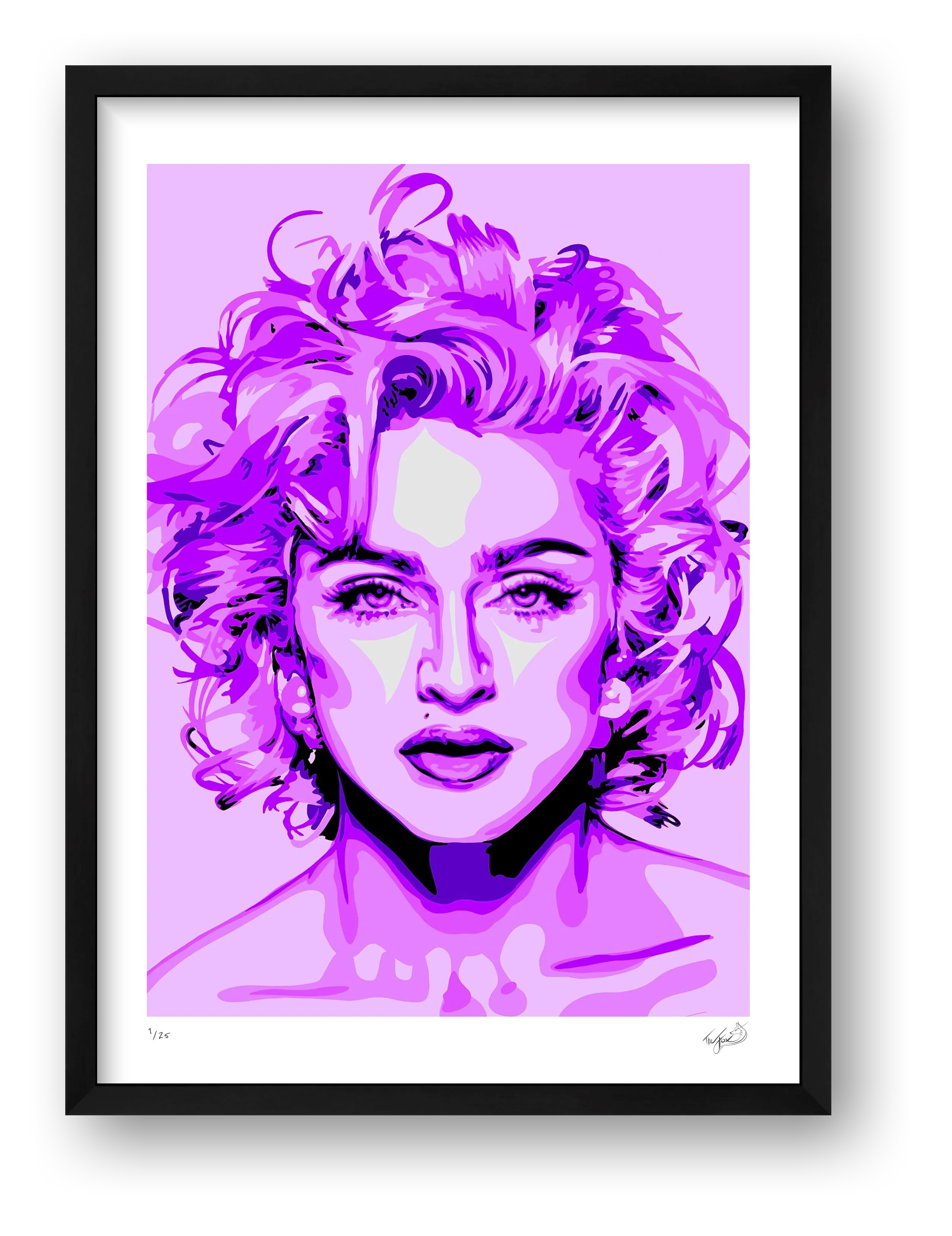 Madonna - purple — framed