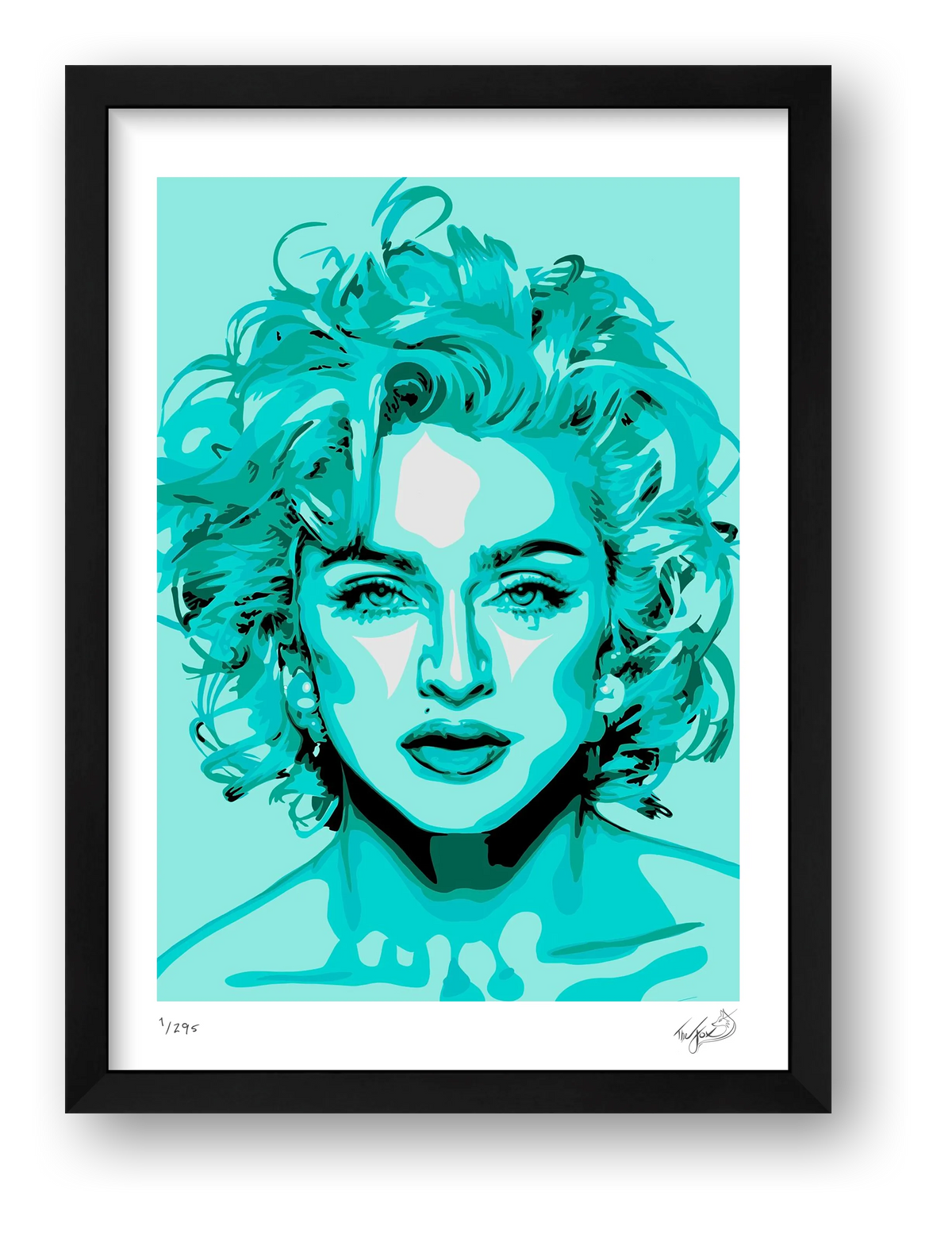 Madonna - mint — framed