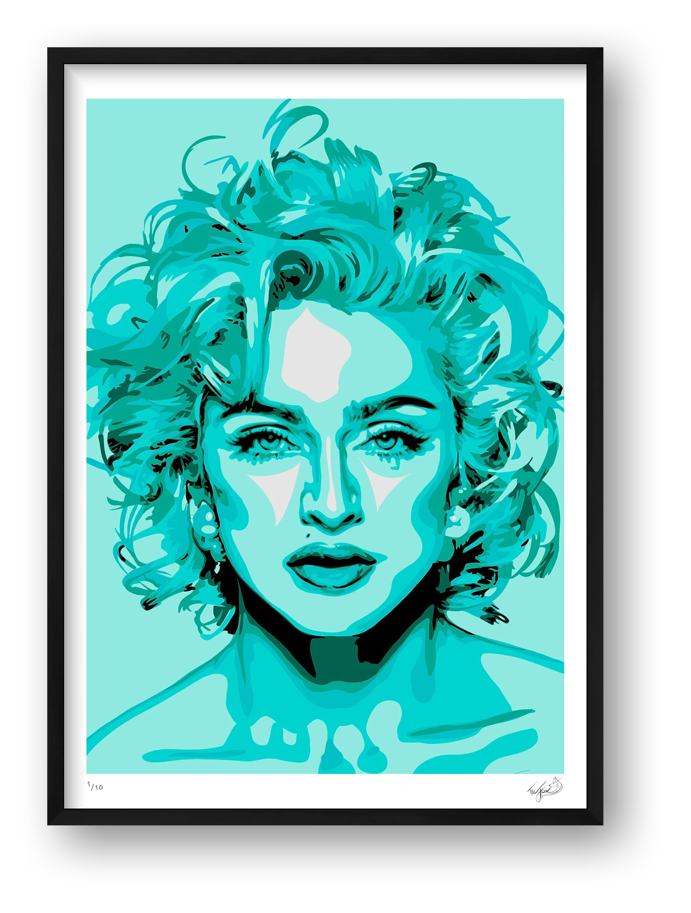 Madonna - mint — framed