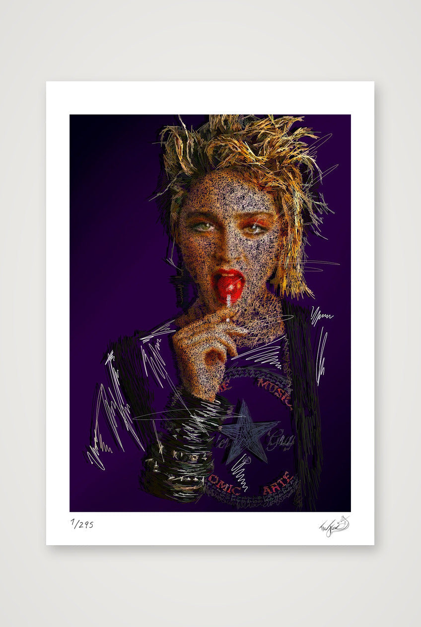 Madonna - Purple — A3 (30×42cm, 12×17") Print only